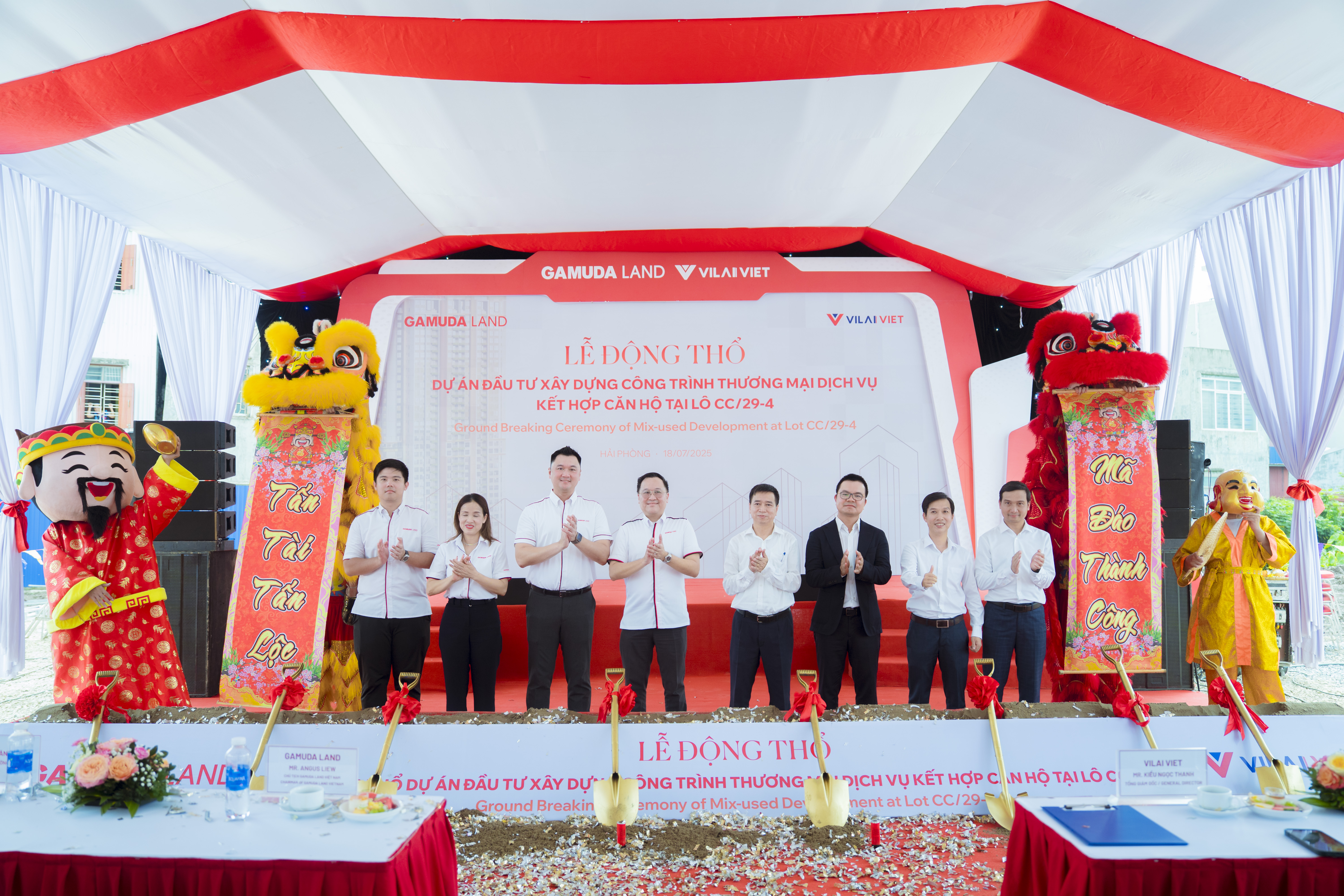 General contractor Vilai Viet began the construction of Gamuda Land The Ambience.